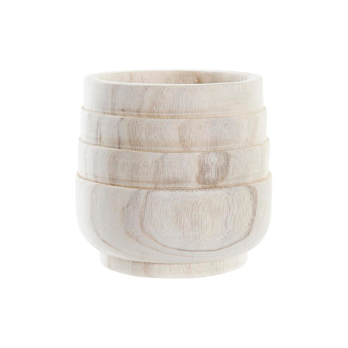 Planter DKD Home Decor Braun Natural Squared Boho 17 x 17 x 16 cm – Produktbild 1