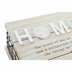 DKD Home Decor Dekorativ box Schwarz Natural Metall MDF Holz – Produktansicht 2