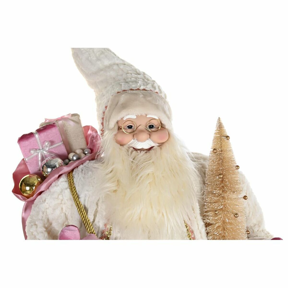 DKD Home Decor Weihnachtskugel Grau Rosa – Produktansicht 2