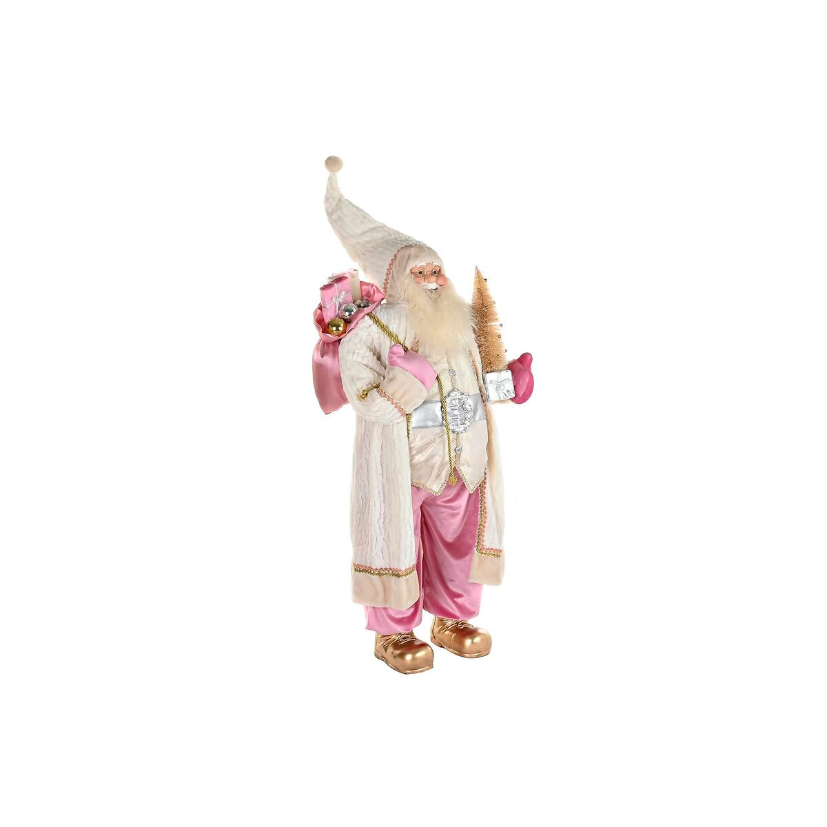 DKD Home Decor Weihnachtskugel Grau Rosa – Produktansicht 1