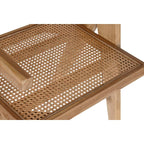 DKD Home Decor Esszimmerstuhl Natural Teak Rattan – Produktansicht 5