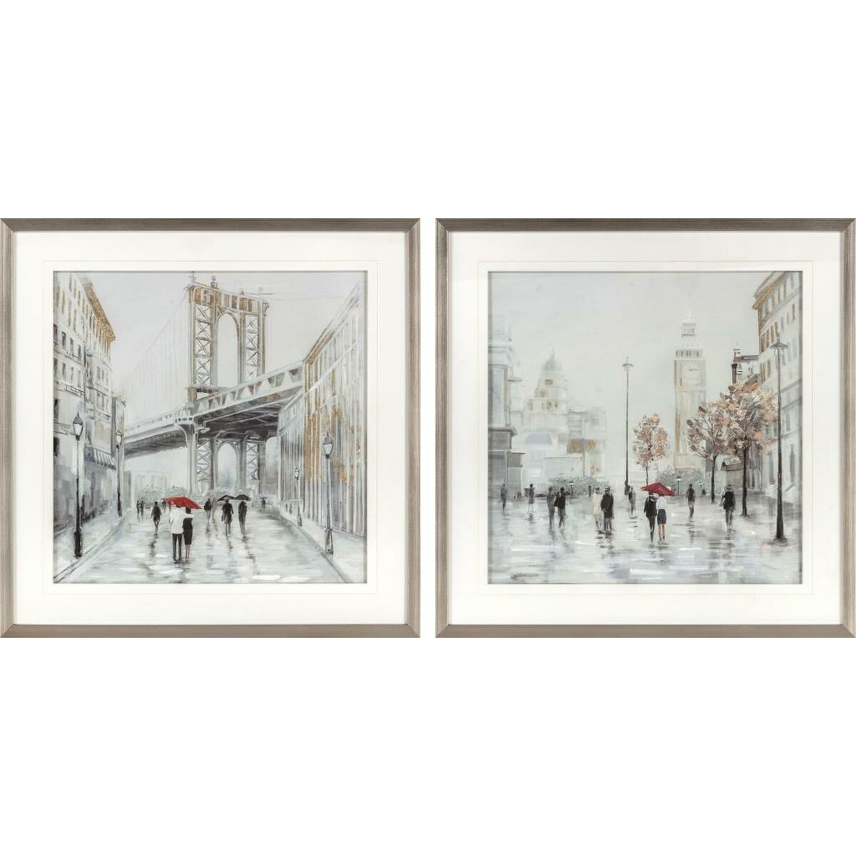 Canvas DKD Home Decor polystyrene Canvas 60 x 3 x 60 cm 63 x 3 x 63 cm – Produktbild 1