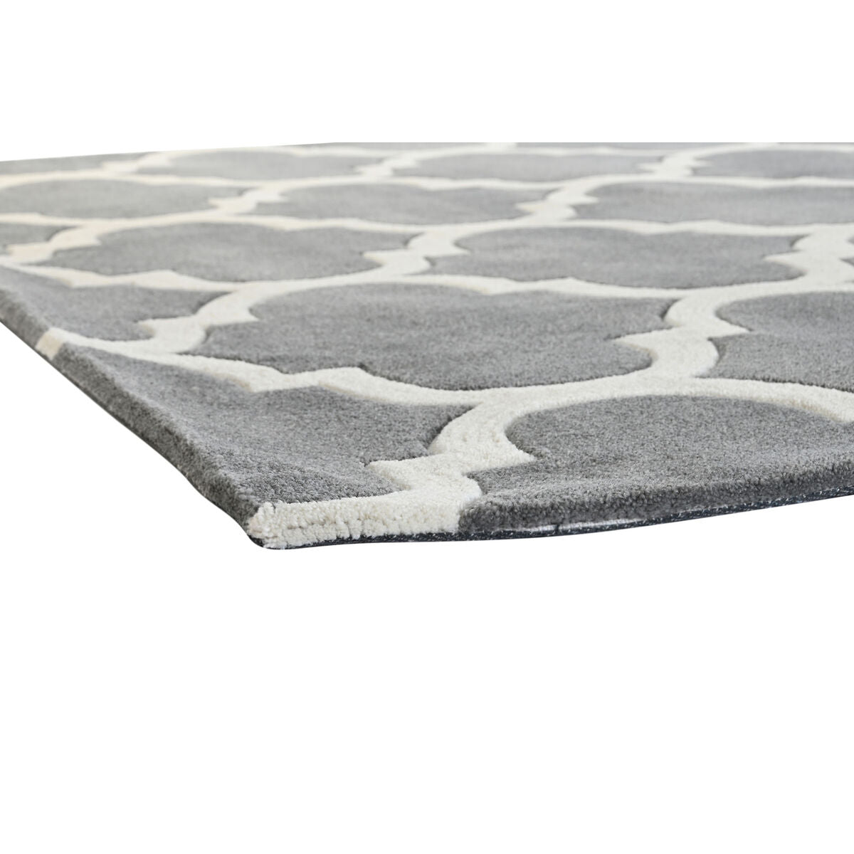 DKD Home Decor Teppich Grau Polyester Ethnic – Produktansicht 3