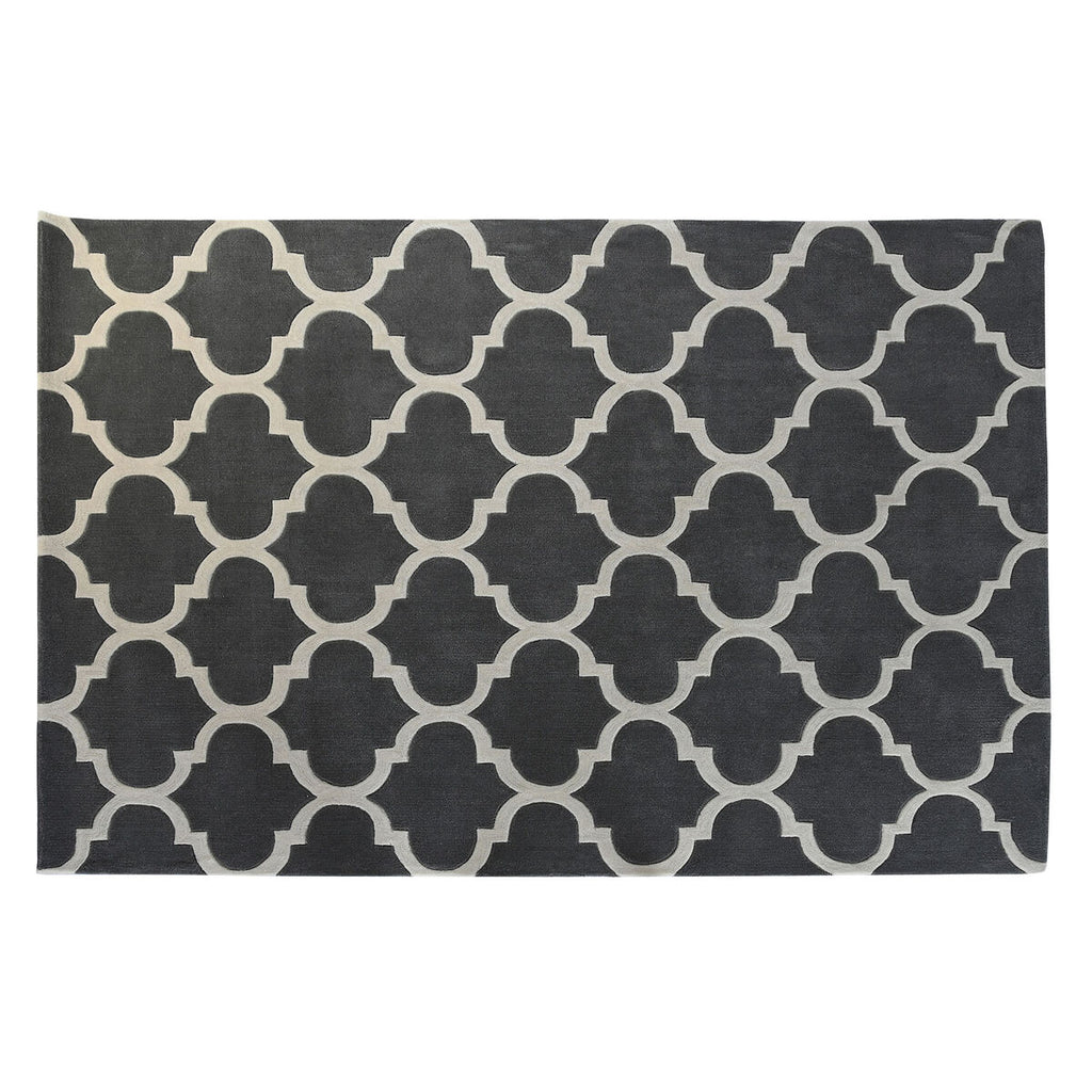 DKD Home Decor Teppich Grau Polyester Ethnic – Produktansicht 1