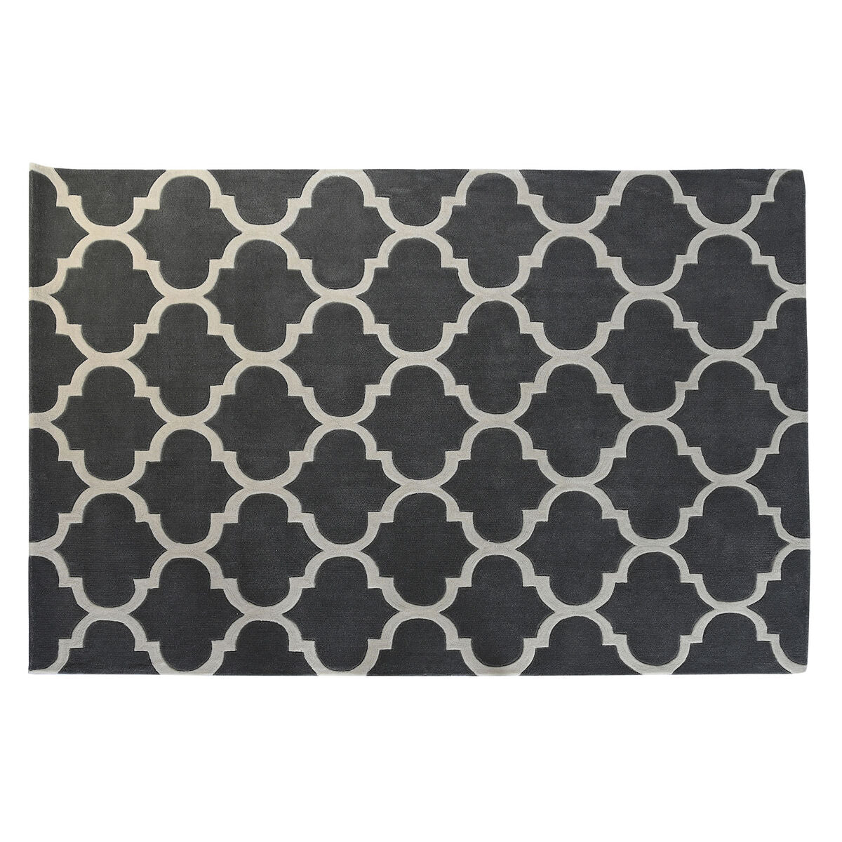 DKD Home Decor Teppich Grau Polyester Ethnic – Produktansicht 1