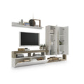 DKD Home Decor TV furniture Weiß Metall Aluminium MDF Holz 277 x 75 x 173 cm 277 x 35 x 173 cm – Produktansicht 1