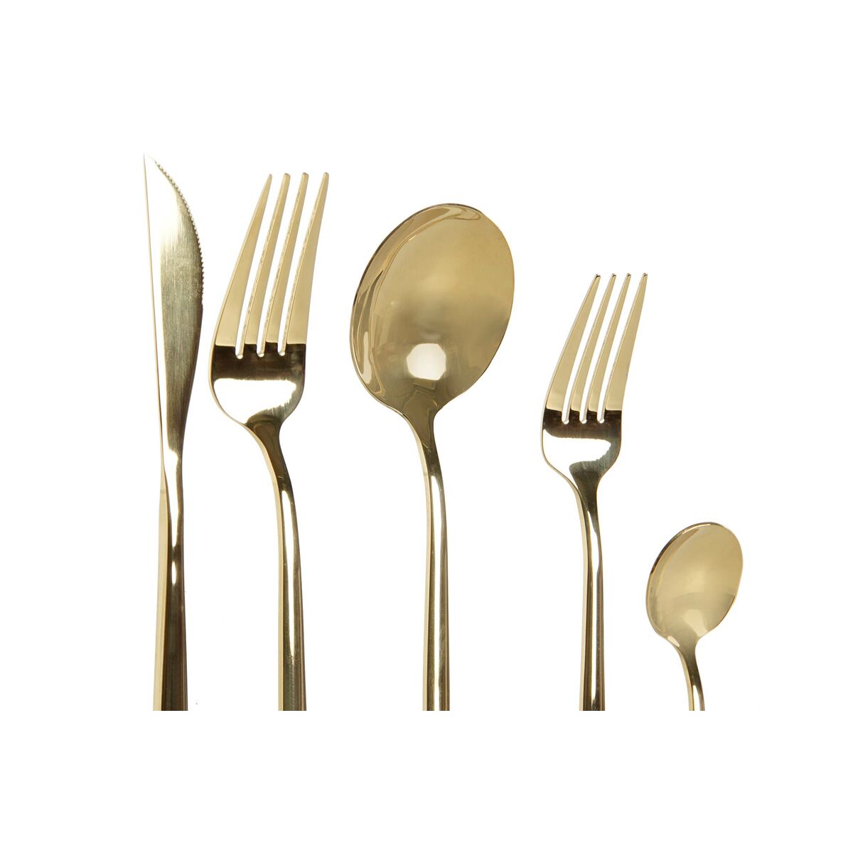 DKD Home Decor Cutlery Gold Stainless Stahl – Produktansicht 3