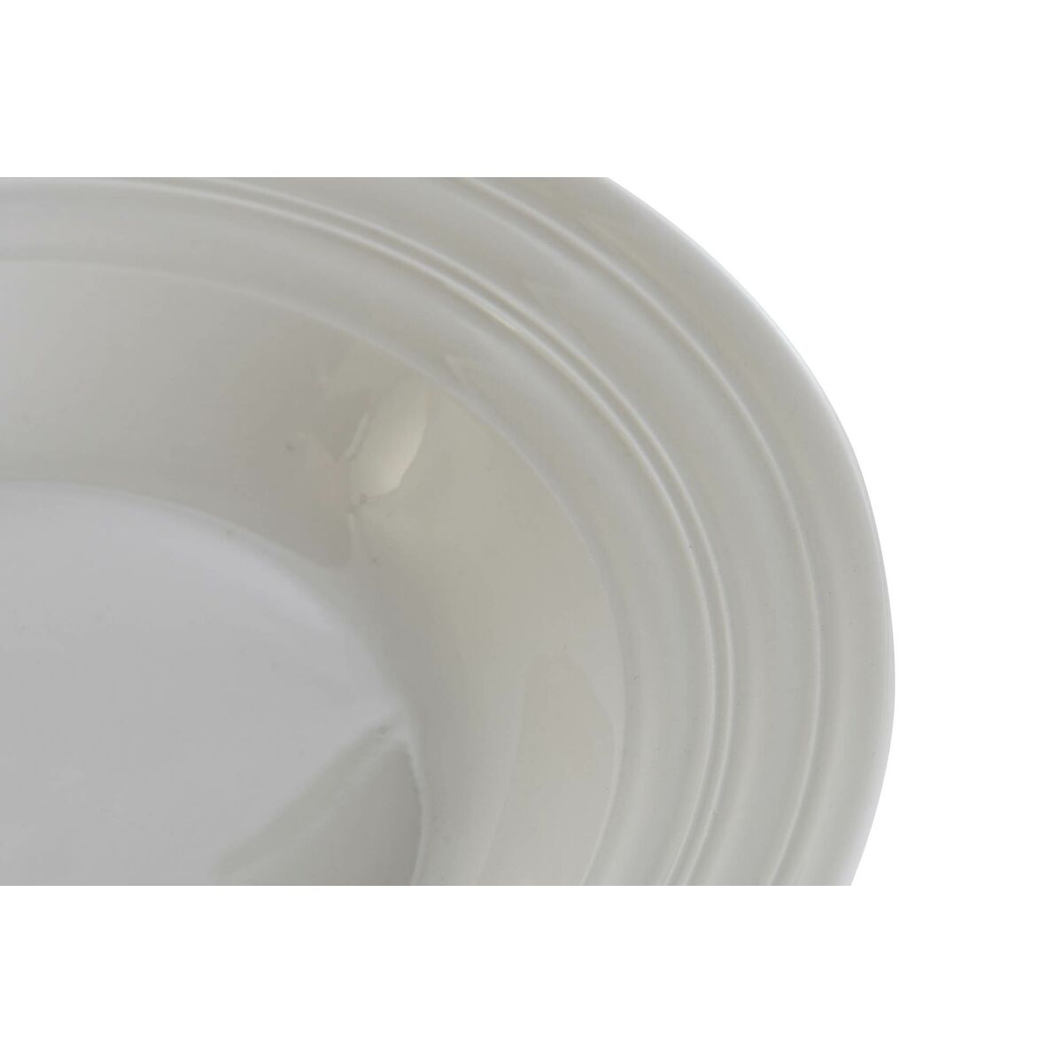 DKD Home Decor Tiefer Teller Weiß Porzellan – Produktansicht 2