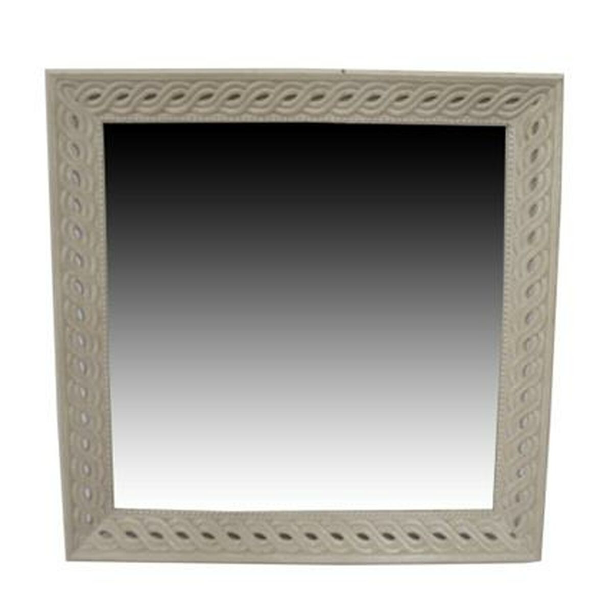 Home ESPRIT Wandspiegel Weiß Natural Mango Holz Romantic – Produktansicht 1