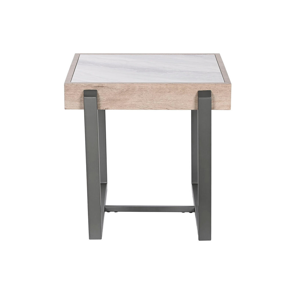 Home ESPRIT Beistelltisch Weiß Grau Natural Metall – Produktansicht 4