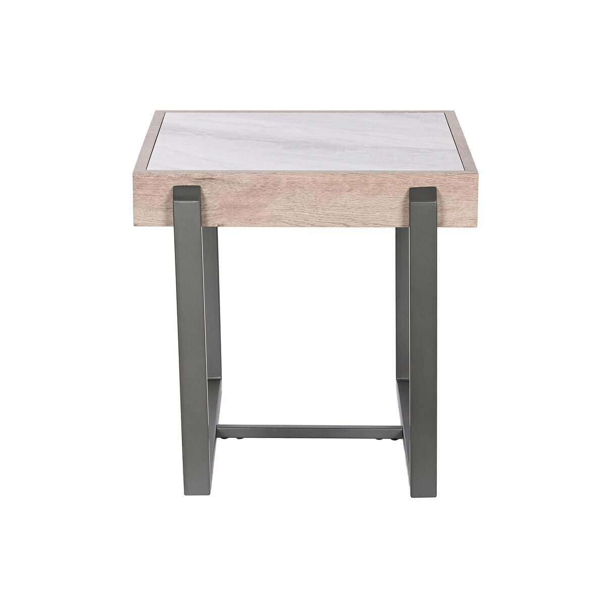 Home ESPRIT Beistelltisch Weiß Grau Natural Metall – Produktansicht 4