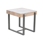 Home ESPRIT Beistelltisch Weiß Grau Natural Metall – Produktansicht 1