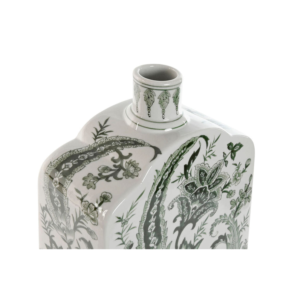 Home ESPRIT Vase Weiß Grün Porzellan Leaf aus a plant – Produktansicht 2