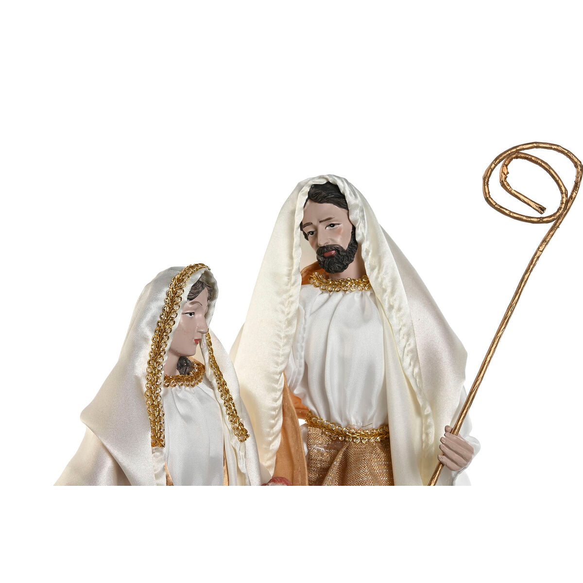Home ESPRIT Weihnachtskrippen-Set Weiß Gold Aluminium – Produktansicht 2