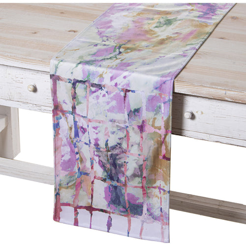 Alexandra House Living Tischläufer Mehrfarbig Textil Samt – Produktbild 2