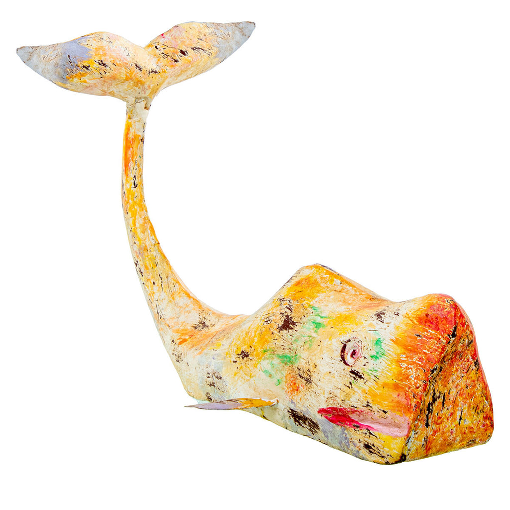 Alexandra House Living Dekofigur Gelb Whale Iron – Produktansicht 3