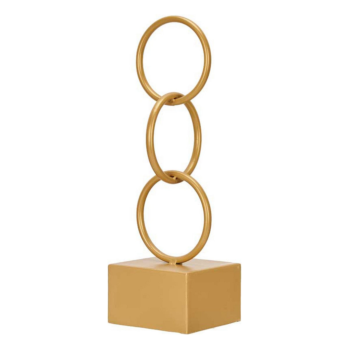 Decorative Figure Gift Decor Goldfarben Rings 12,5 x 40,5 x 12,5 cm – Produktbild 1