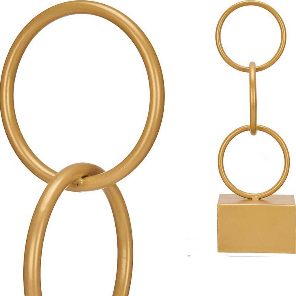 Gift Decor Dekofigur Gold Rings – Produktansicht 2