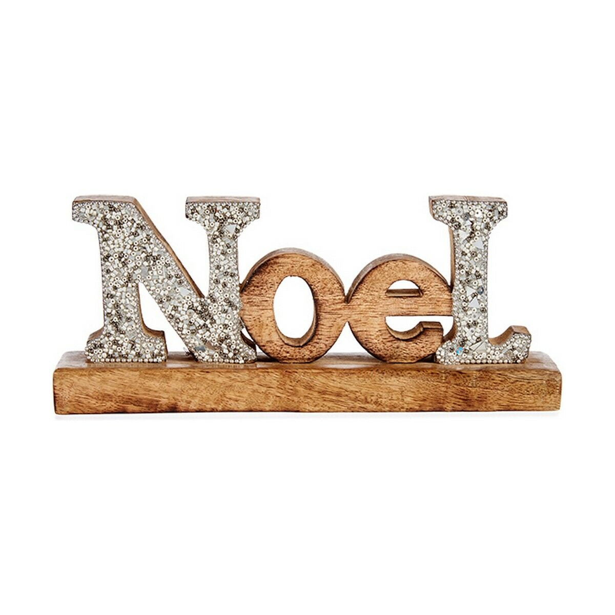Decorative Figure Krist+ Noel Silberfarben Glitter 6,5 x 10 x 25 cm – Produktbild 1