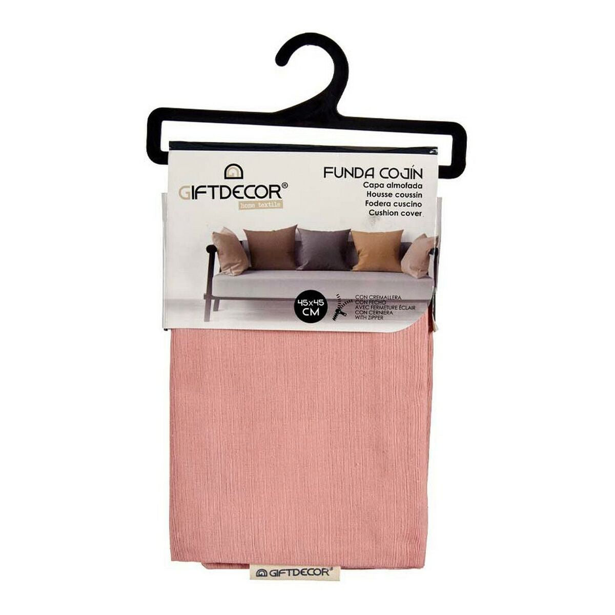Gift Decor Kissenbezug Rosa – Produktansicht 3