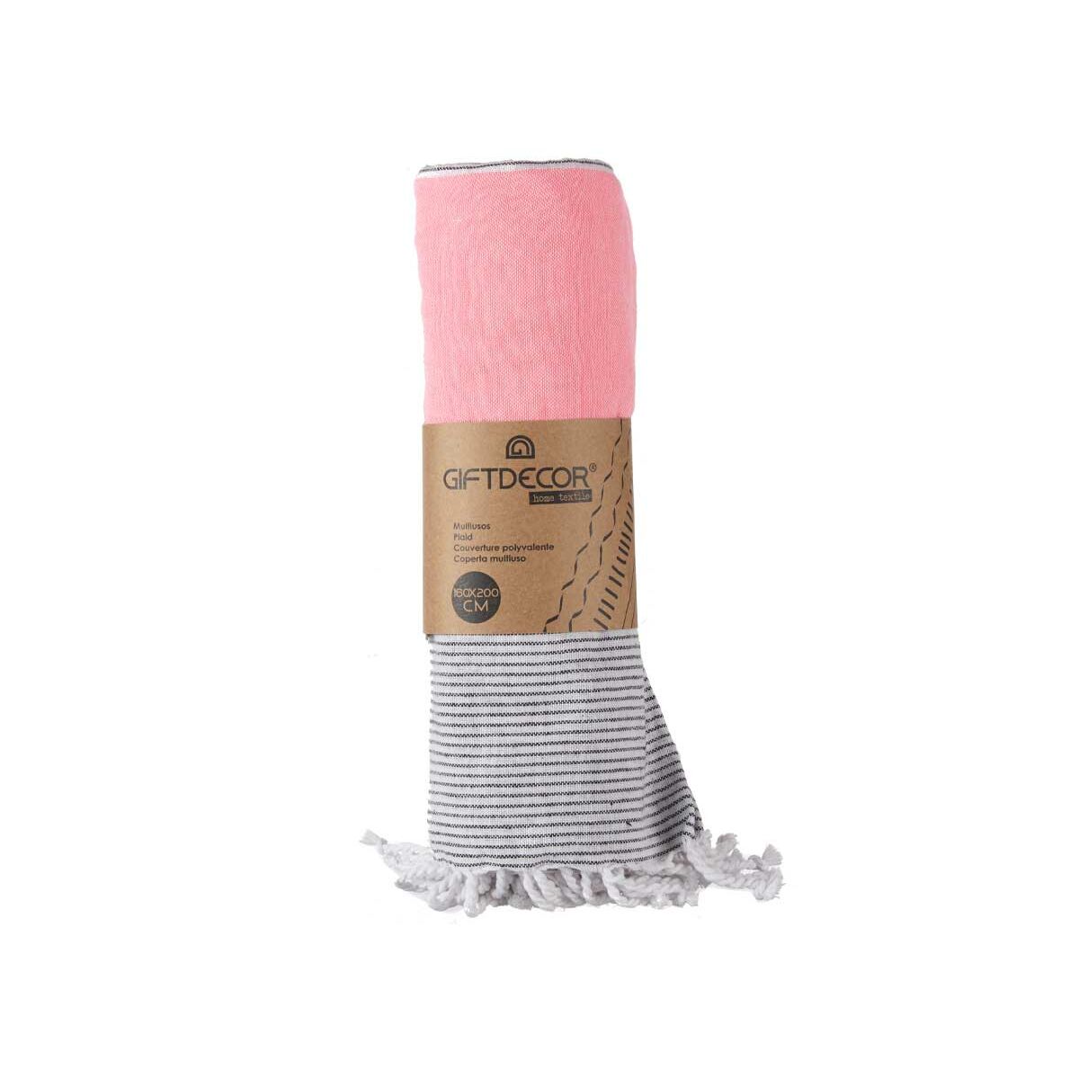 Gift Decor Multipurpose throw Rosa Stripes – Produktansicht 2