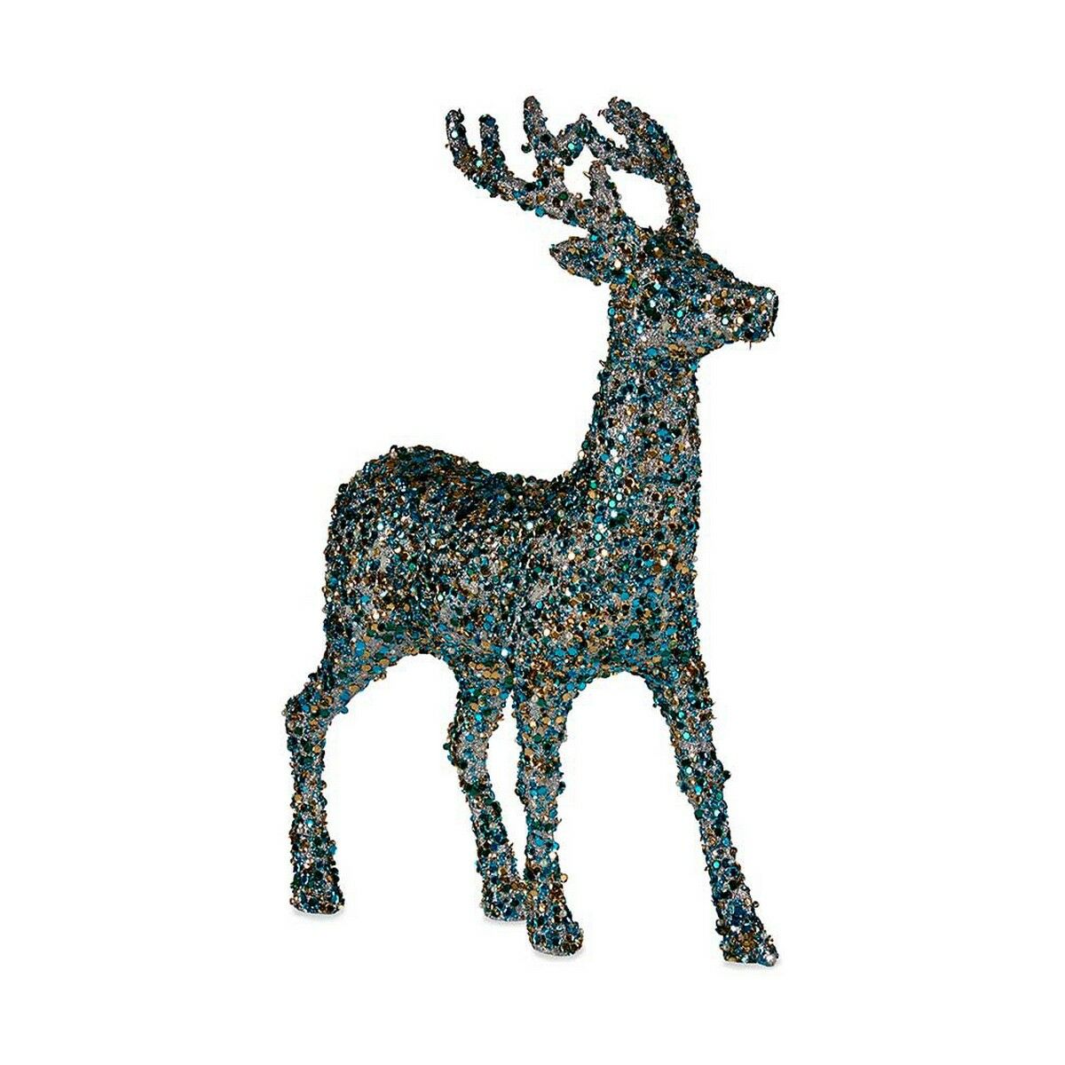 Krist+ Weihnachtsrentier Blau Gold Reindeer – Produktansicht 1
