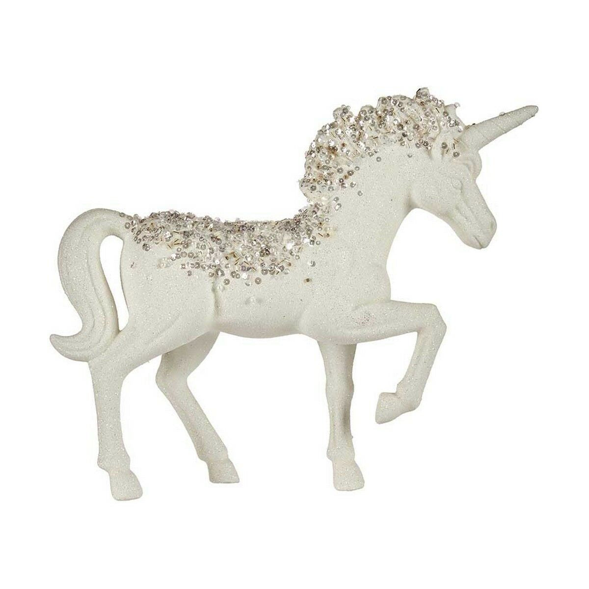 Decorative Figure Krist+ Weiß Unicorn 9,5 x 31 x 40 cm – Produktbild 1