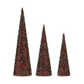 Krist+ Weihnachtskugel Blau Fuchsia Sequins Christmas Cones – PVC – Produktansicht 1