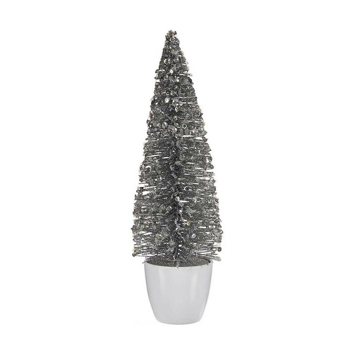 Christmas Tree Krist+ Weiß Silberfarben Kunststoff 10 x 33 x 10 cm – Produktbild 1