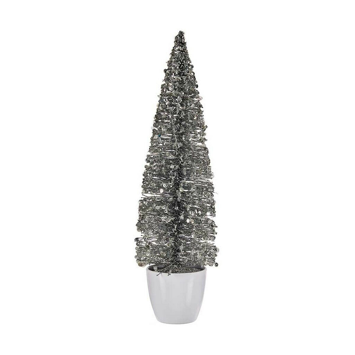 Christmas Tree Krist+ Weiß Silberfarben Kunststoff 10 x 38 x 10 cm – Produktbild 1