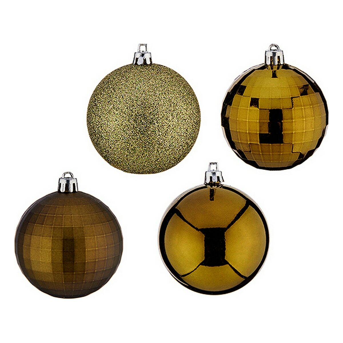 Christmas Baubles Krist+ Grün PVC Ø 7 cm 50 Stück – Produktbild 1