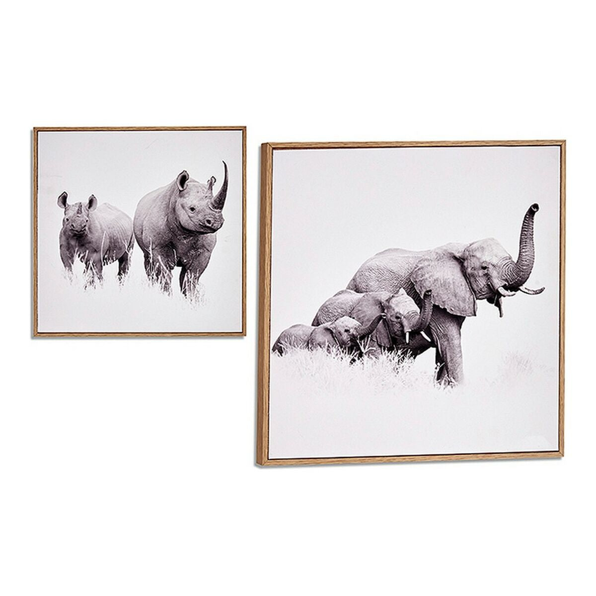 Gift Decor Bild Braun Particleboard mit Rahmen animals – Produktansicht 1