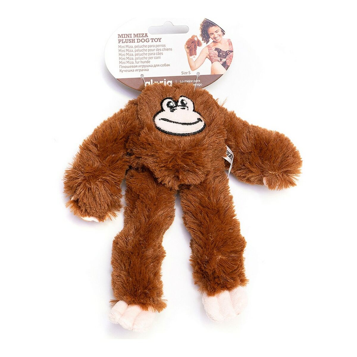 Gloria Weich Spielzeug für dogs Mizaru 11 x 44 x 45 cm Monkey Braun – Produktansicht 2