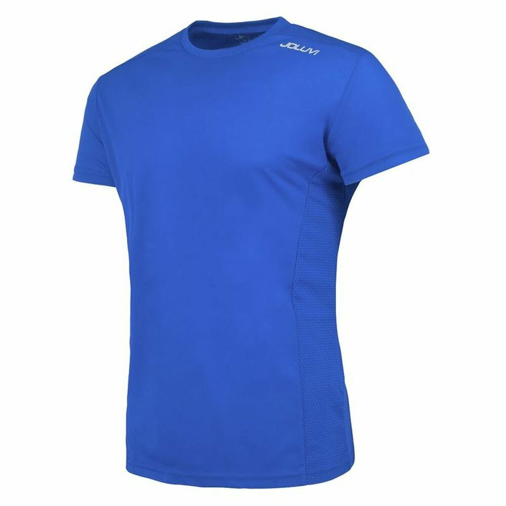 Joluvi Herren-Kurzarm-T-Shirt Trainning Blau Herren – Produktansicht 2