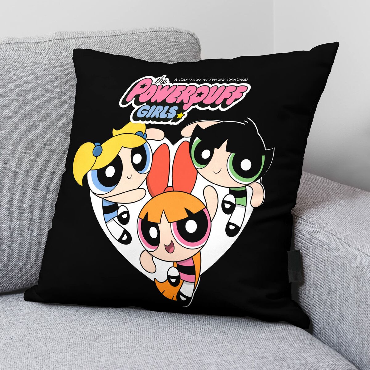 Powerpuff Girls Kissenbezug Powerpuff B Schwarz Mehrfarbig – Produktansicht 2