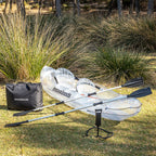 InnovaGoods Aufblasbares transparentes Kajak mit Zubehör Paros 312 cm 2 Personen – Produktansicht 4