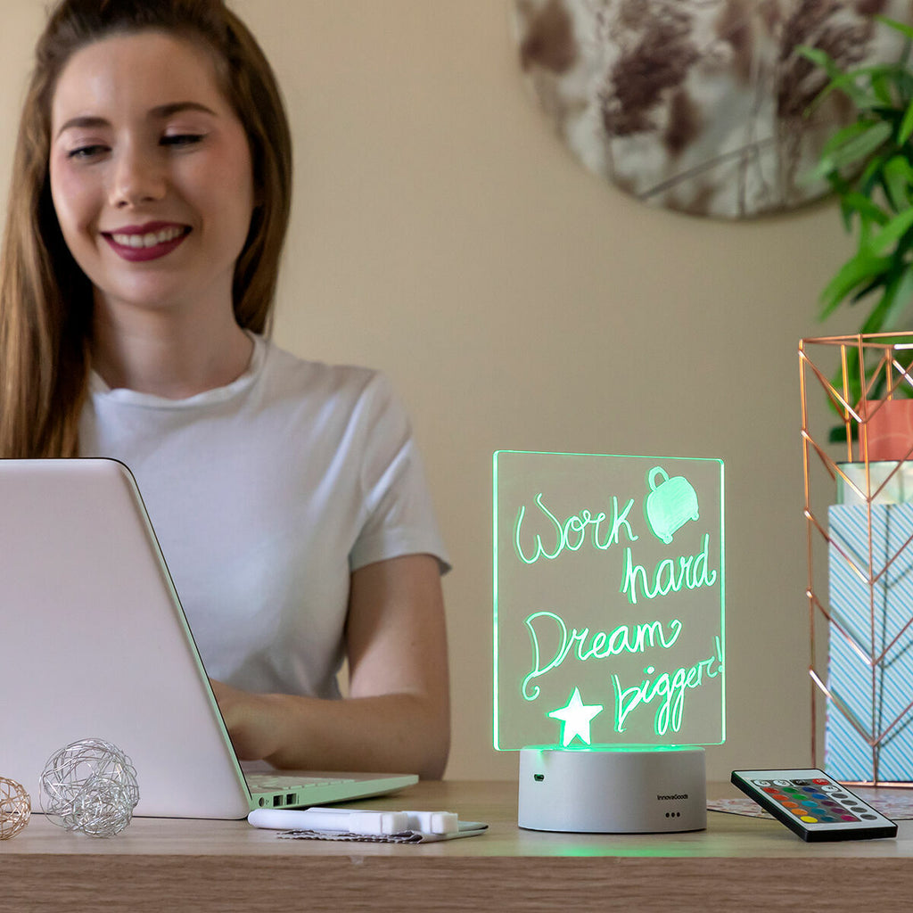 InnovaGoods LED Note & Message Tafel Lemo – Produktansicht 1