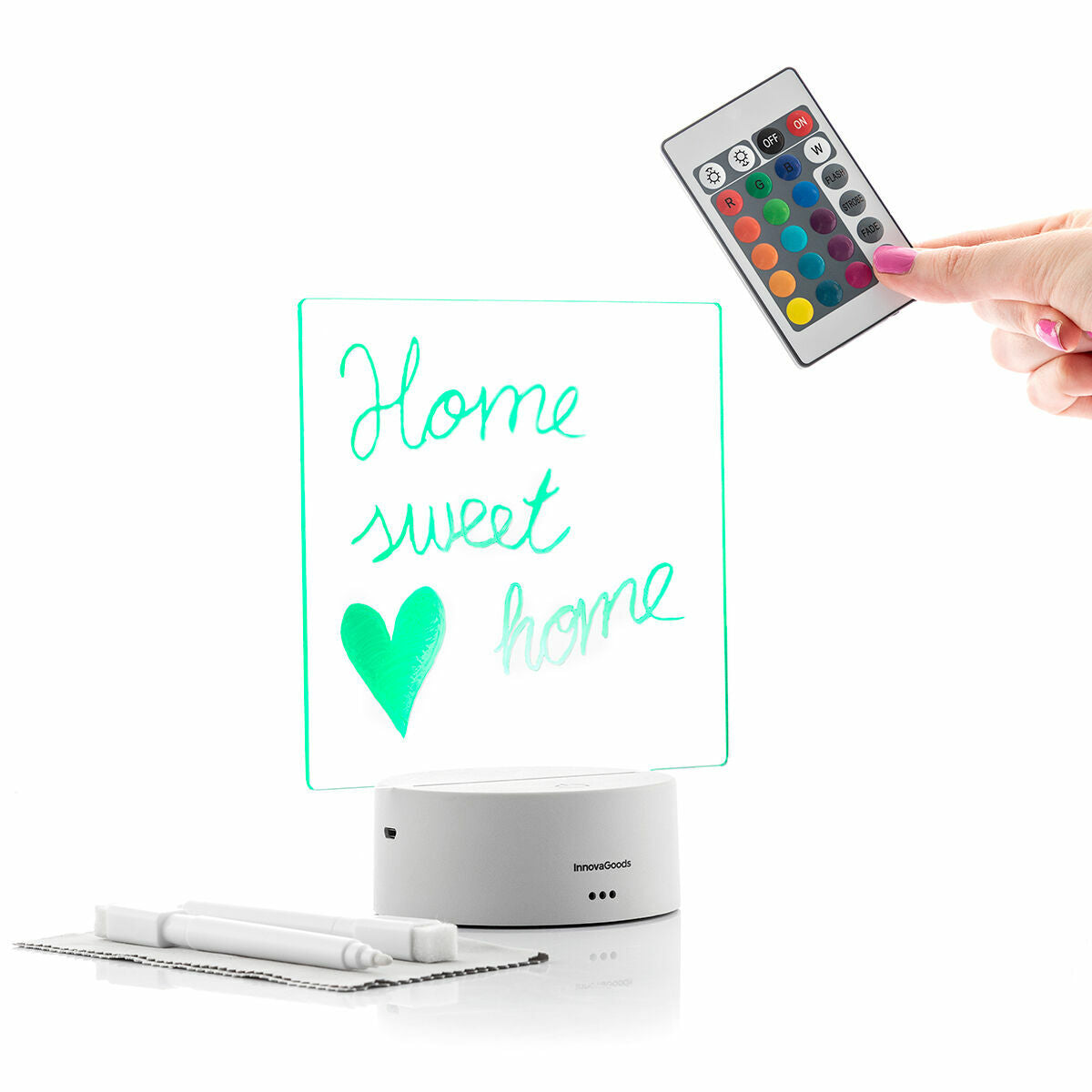 InnovaGoods LED Note & Message Tafel Lemo – Produktansicht 9