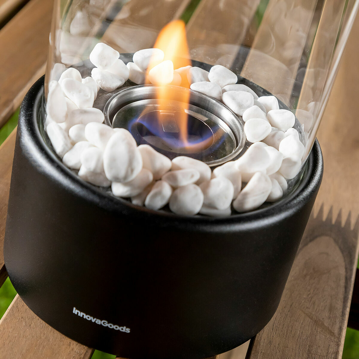 InnovaGoods Dekorativ Bioethanol Tabletop Fireplace Heatfir – Produktansicht 5