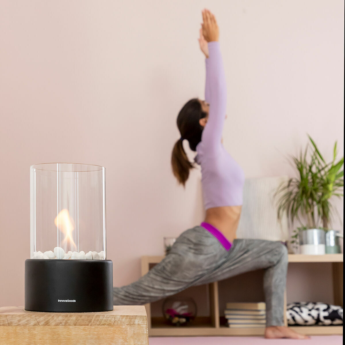InnovaGoods Dekorativ Bioethanol Tabletop Fireplace Heatfir – Produktansicht 7