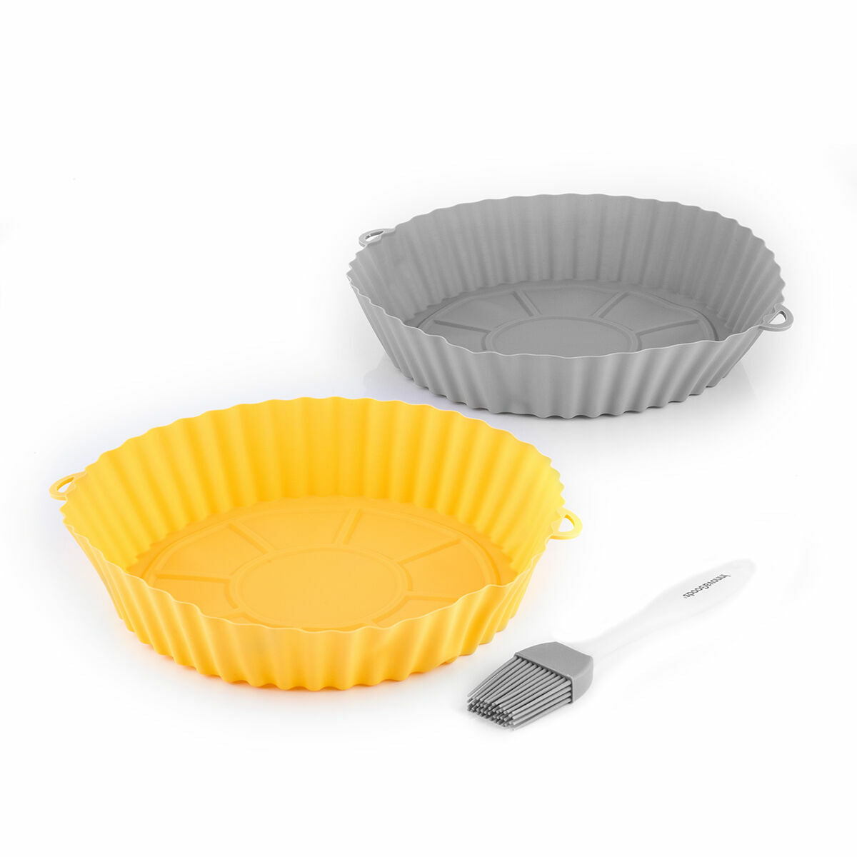 Silicone Baskets mit Bürste für Air Fryers Mollicon InnovaGoods – Produktansicht 8