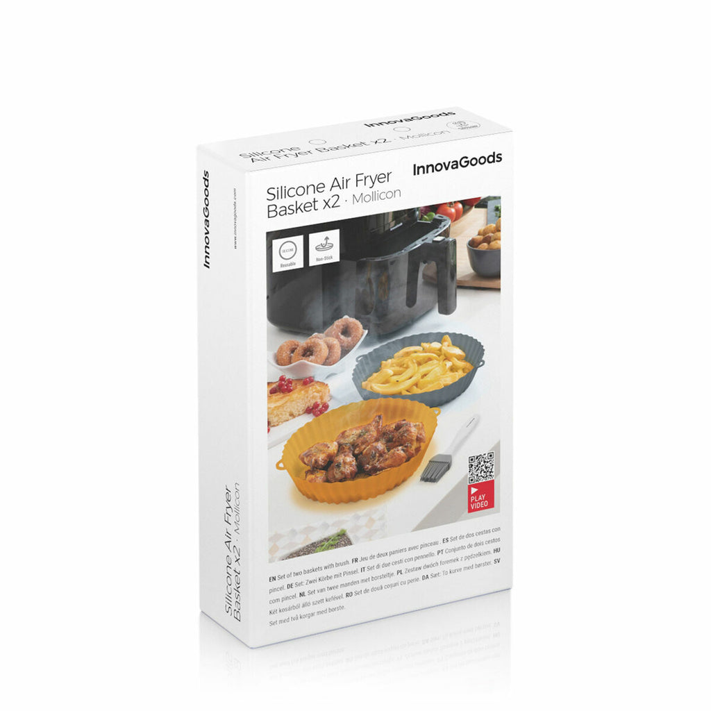 Silicone Baskets mit Bürste für Air Fryers Mollicon InnovaGoods – Produktansicht 10