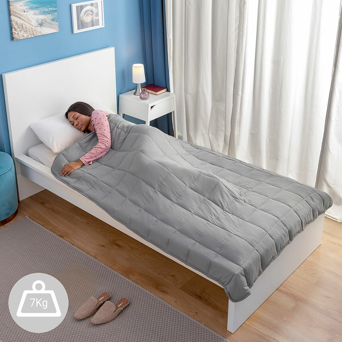 Single Weighted Blanket Sweikett InnovaGoods 120 x 180 cm – Produktbild 1