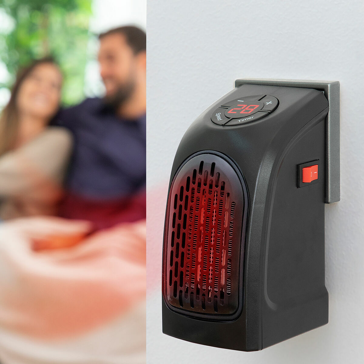 InnovaGoods Tragbar Mini Plug Heizgerät Heatpod 400 W – Produktansicht 1