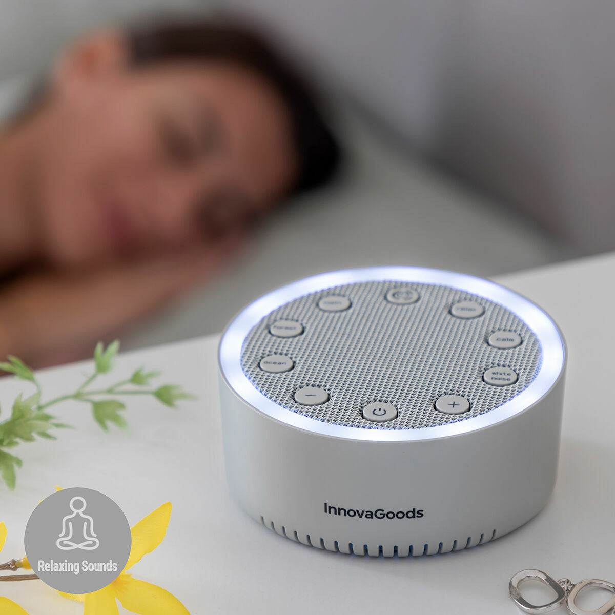 Weiß Noise Sleeping Machine Slewel InnovaGoods – Produktbild 1