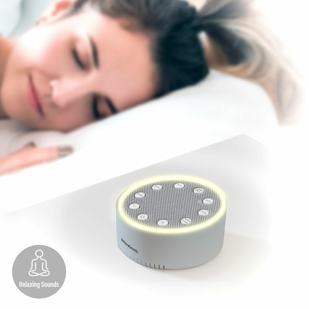 InnovaGoods Weiß Noise Schlaf Maschine Slewel – Produktansicht 8