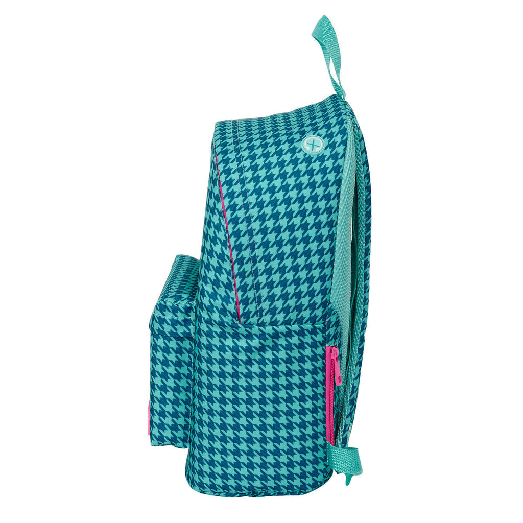 Laptop-Rucksack Nait Pata de gallo verde Grün 31 x 41 x 16 cm – Produktansicht 2
