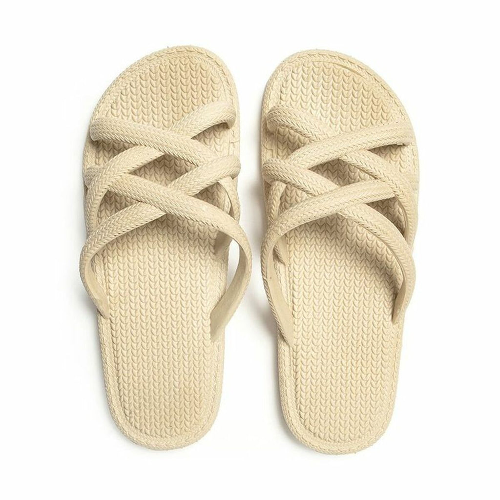 Brasileras Damen-Flip Flops Mersin Leicht Braun – Produktansicht 4