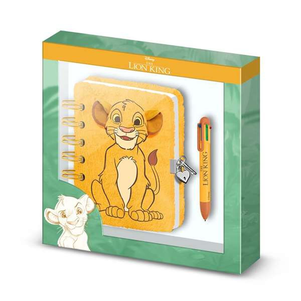 The Lion King Spiral Notizbuch mit Pen Gelb A5 – Produktansicht 1