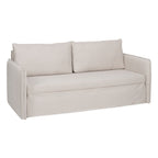 Sofa Beige Polyester Linen – Produktansicht 1
